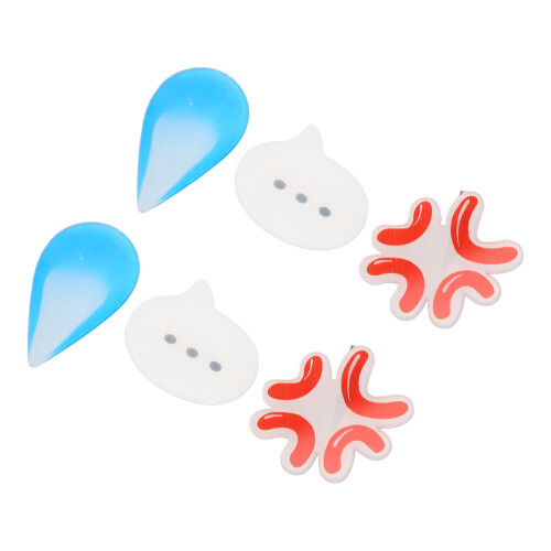 6x Cute Funny Hair Clips for Parties 2