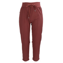 (S) Frauen Jogginghose mit Kordelzug, atmungsaktiv, Fitness, Rot S