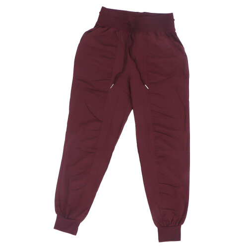 (M) Basic Jogger Hose Polyester Casual Lauf Fitness Weinrot M 2