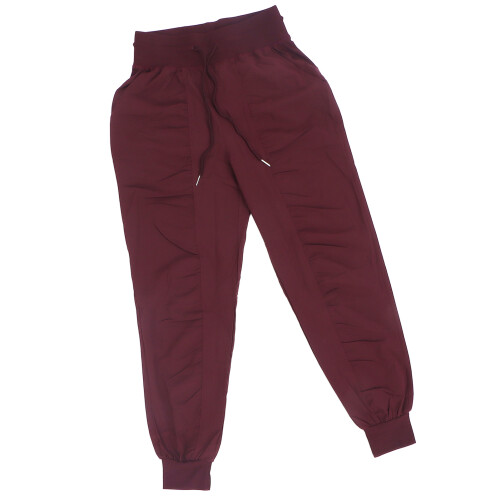 (M) Basic Jogger Hose Polyester Casual Lauf Fitness Weinrot M 1