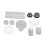 10Pcs Cosmetic Containers Dustproof Waterproof PP Sample 1