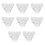 8pcs Women Disposable Cotton Panties Soft Breathable White 1