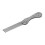 (Silver) Spazzola Capelli Piega Lega Zinco Antistatica Argento 2