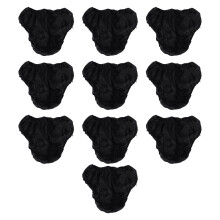 10x Herren Einweg-Briefs Schwarz Spa
