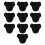 10x Herren Einweg-Briefs Schwarz Spa 1
