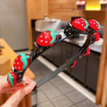 (Strawberry) Mädchen-Kopfbänder mit süßem Anhänger, gelber Schmetterling