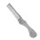 (Silver) Spazzola Capelli Piega Lega Zinco Antistatica Argento 5