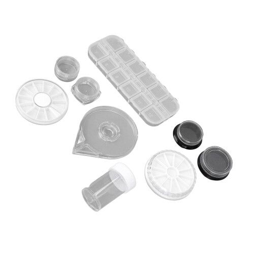 10Pcs Cosmetic Containers Dustproof Waterproof PP Sample 1