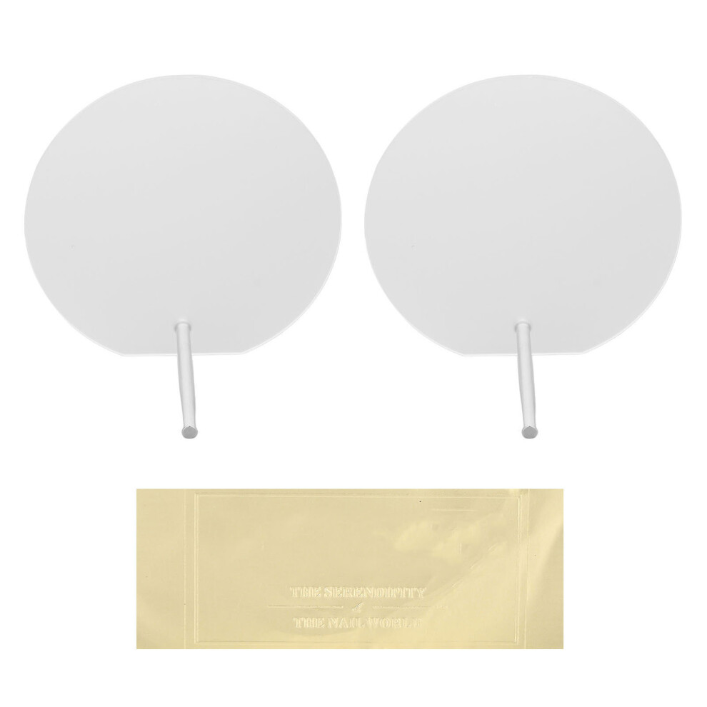 2pcs Acrylic Frosted Nail Display Boards for Nail Salon