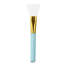(Blue Gold) White/Silver Silicone Aluminum Face Mask Brush
