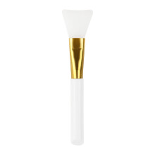 (White Gold) White/Silver Silicone Aluminum Face Mask Brush