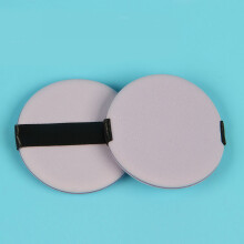 (Light Purple Round) Puderquaste Kosmetik-Schwamm Gelb Rund