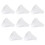 8pcs Women Disposable Cotton Panties Soft Breathable White 4