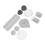 10Pcs Cosmetic Containers Dustproof Waterproof PP Sample 3