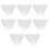 8pcs Women Disposable Cotton Panties Soft Breathable White 2