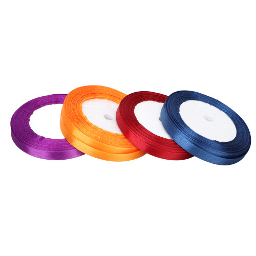4x 10mm Satinband Geschenkverpackung für Kleidung Bogen
