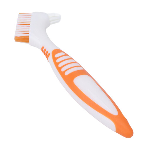 Dubbele kop gebitsborstel oranje 2