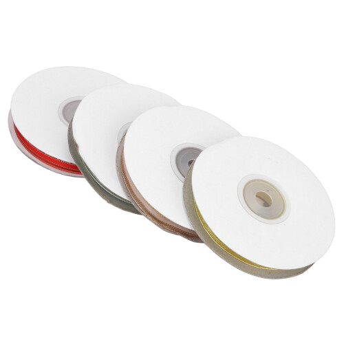 4-teilig Chiffonband Gold 9mm 22m 1