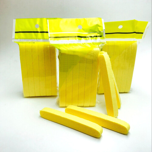 (Yellow) Spugna Viso Portatile Riutilizzabile Esfoliante Gialla 1