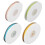 4x Satinband 0,9cm transparent für Blumen 4