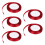 (Wine Red) 5x Satijnlint 22m 10mm Bruiloft 1
