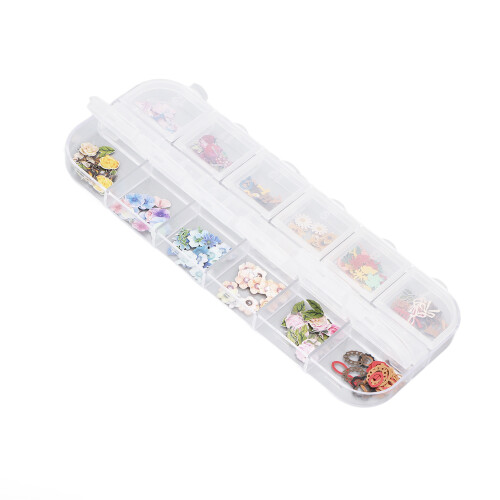 12x 3D Flower Nail Stickers DIY Long Lasting 1