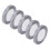 (Grey) 5x 0.4in 24yd Waterproof Grey Ribbon 4