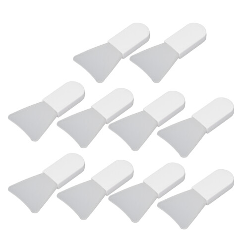 (Short Spatula Shape) 10x Silicone Mask Applicator Mini Spatula
