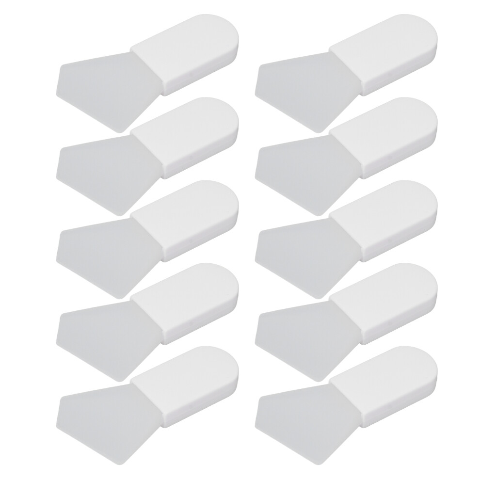 (Polygon Type) 10Pcs Silicone Hairless Facial Mud Applicator Polygon Type