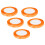 (Orange) 5x Satijnlint 22m 10mm Bruiloft 5