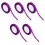 (Purple) 5x Satijnlint 22m 10mm Bruiloft 3