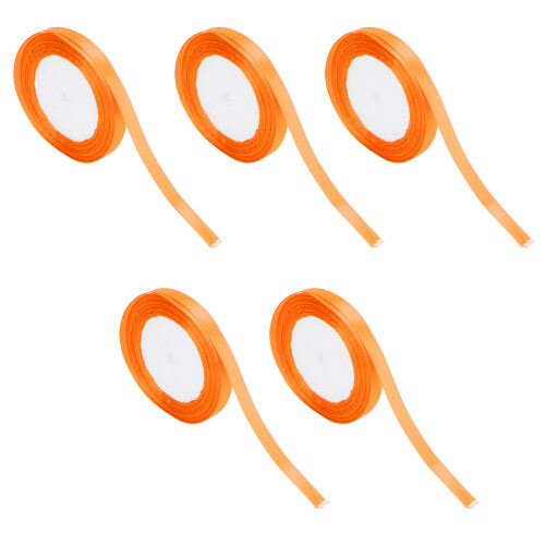 (Orange) 5x Satijnlint 22m 10mm Bruiloft 2