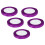 (Purple) 5x Satijnlint 22m 10mm Bruiloft 5