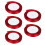 (Wine Red) 5x Satijnlint 22m 10mm Bruiloft 4
