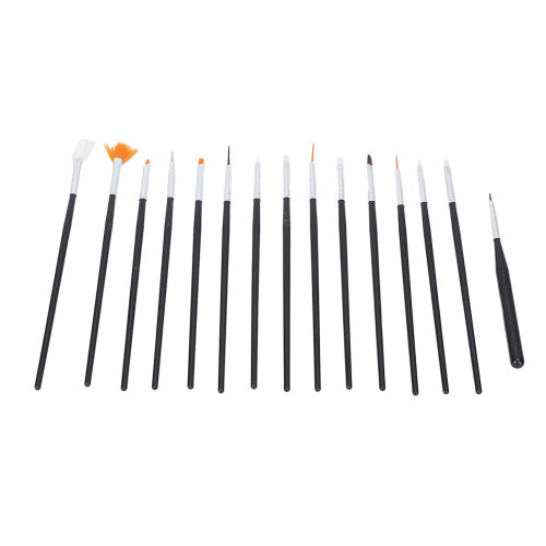 15st Nail Art Brushes Nylon Fine Drawing 2