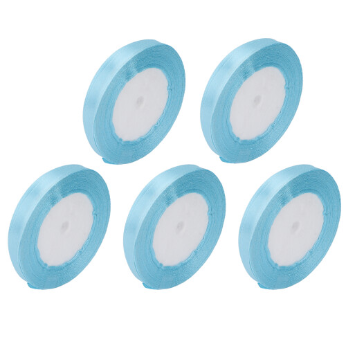(Blue) 5 nastro raso blu 1x22m per matrimonio 1