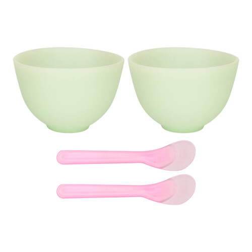 2x Silicone Face Mask Applicator Brush Set