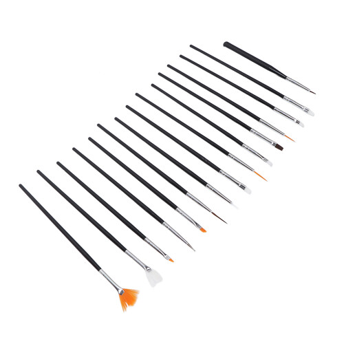 15st Nail Art Brushes Nylon Fine Drawing 1