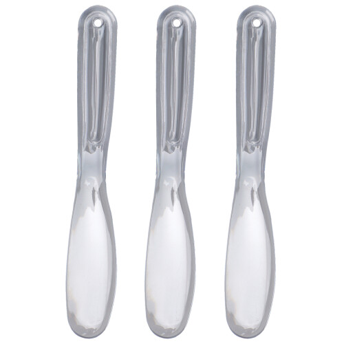 3x 21cm Round Face Mask Brush for DIY Clay