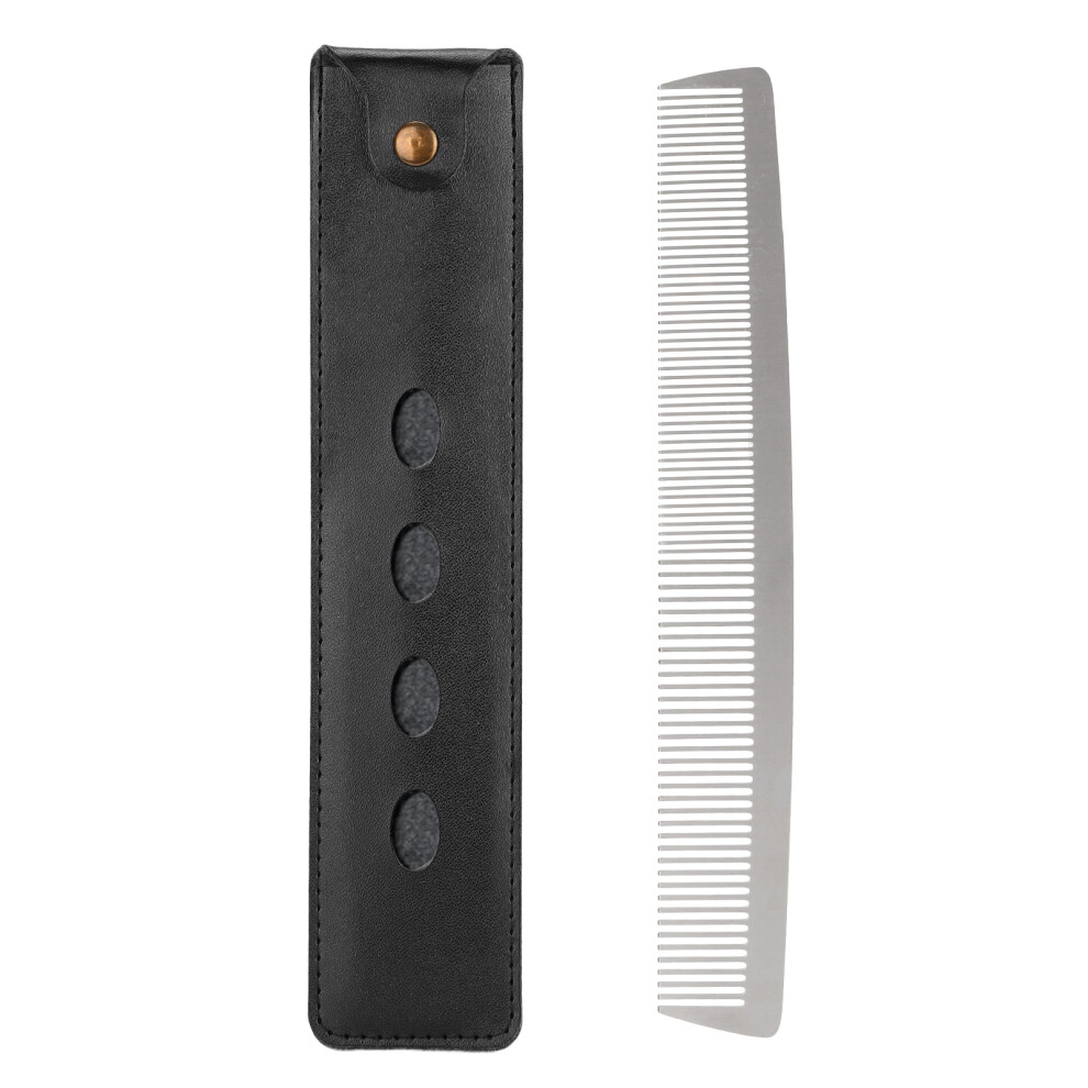 Unisex (Haircut Comb) Stainless Steel Fine Teeth Hair Dressing Comb For Salon