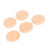 (Orange) 5x waschbare Puderquasten, weich, 3 Farben 5