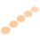 (Orange) 5x waschbare Puderquasten, weich, 3 Farben 3