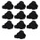 10x Herren Einweg-Briefs Schwarz Spa 5