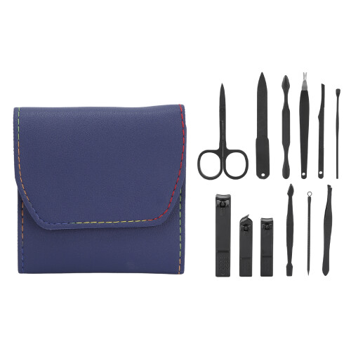 Manicure Set 12 Delen met Schaar & Koffer