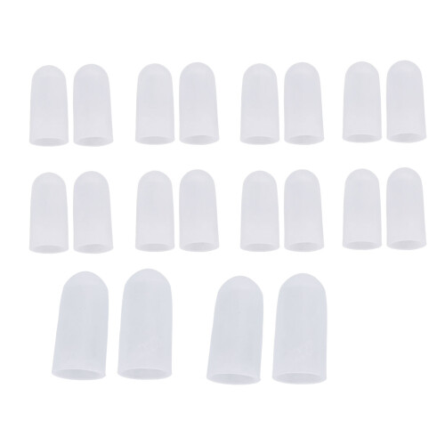 10 Pairs Soft Silicone Toes Protectors Different Sizes 2