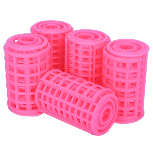 5pz Rotoli Capelli Plastica Autoaderenti 1