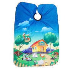 Kids Hairdresser Cutting Cape Animal Pattern Salon Styling Apron