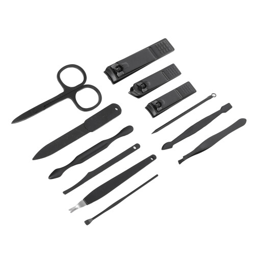 Manicure Set 12 Delen met Schaar & Koffer 1
