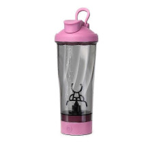 (B, Pink) Portable Electric Protein Shaker Bottle - Free Your Hands