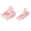 (Pink) 2x Wimpernzange Set Tragbar Weitwinkel Rot 3